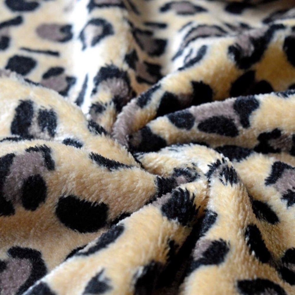 Leopard Sherpa Zip Front Jacket - Picture 8 of 12